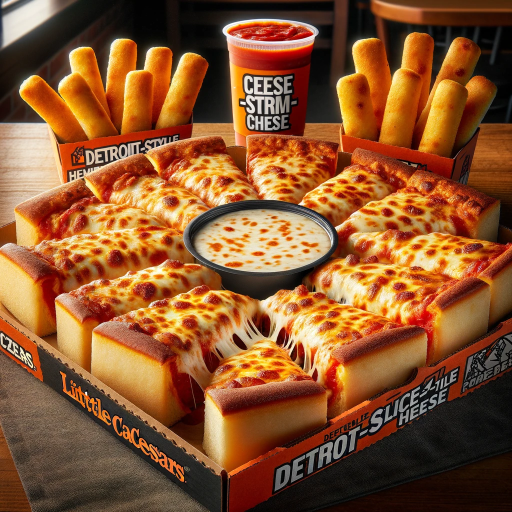 Detroit-Style Slices-N-Stix Cheese